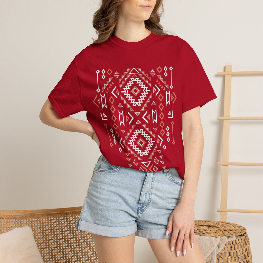 Aztec Geometric Tee — Southwestern Tribal Pattern T-Shirt