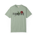 Forgive Rose T-Shirt — Floral Typography Graphic Tee