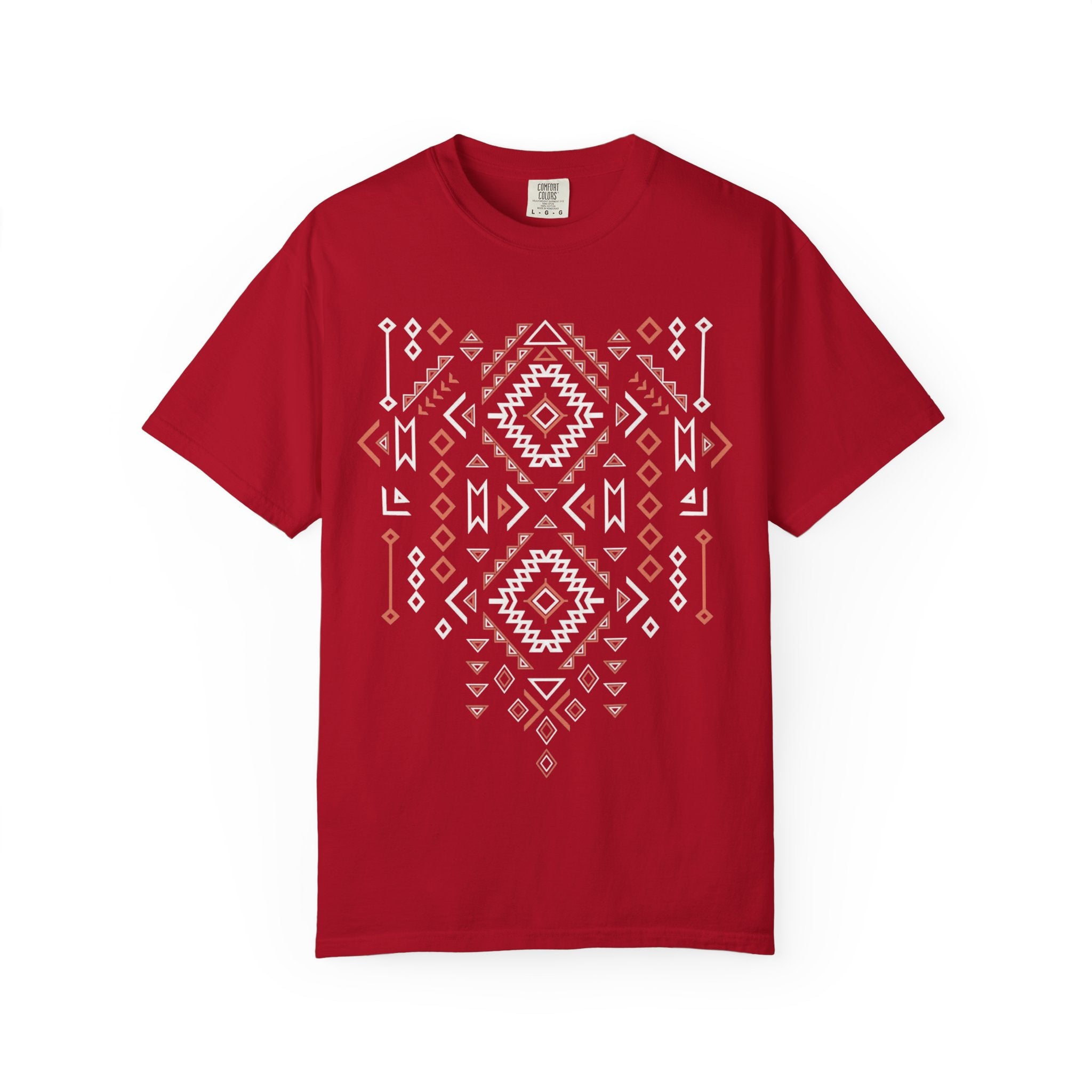 Aztec Geometric Tee — Southwestern Tribal Pattern T-Shirt