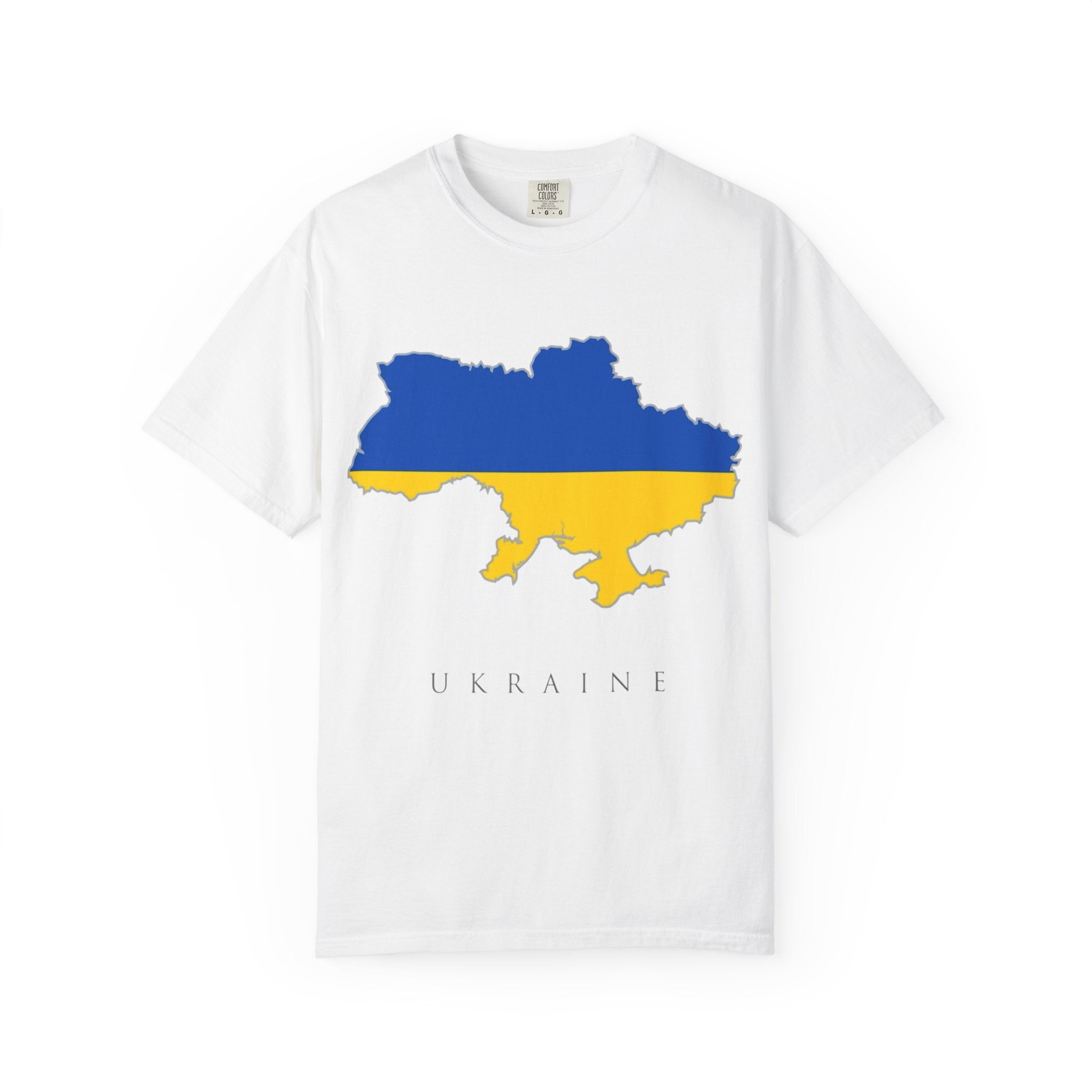 Ukraine Flag Map T-Shirt — Support Ukrainian Pride Tee