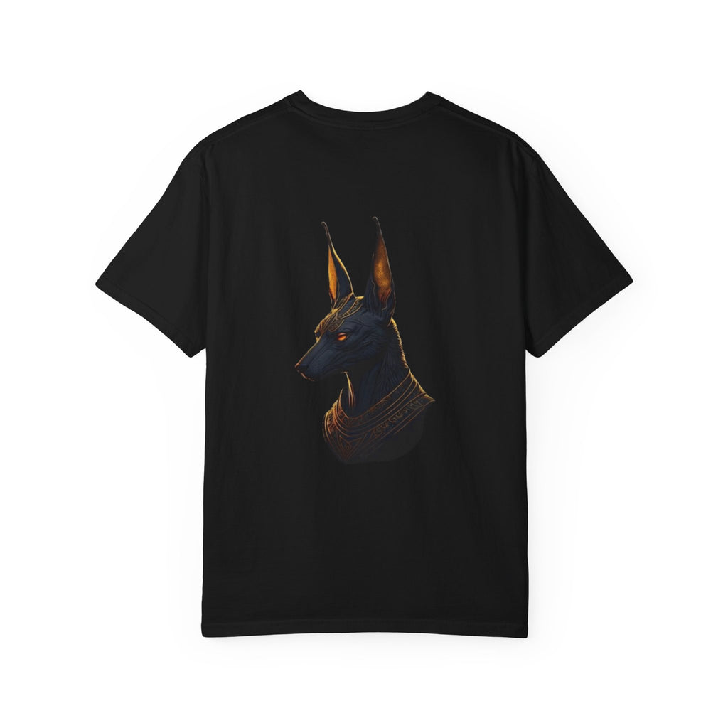 Egyptian Pharaoh & Anubis T-Shirt — Gold Ancient Egypt Poster Tee