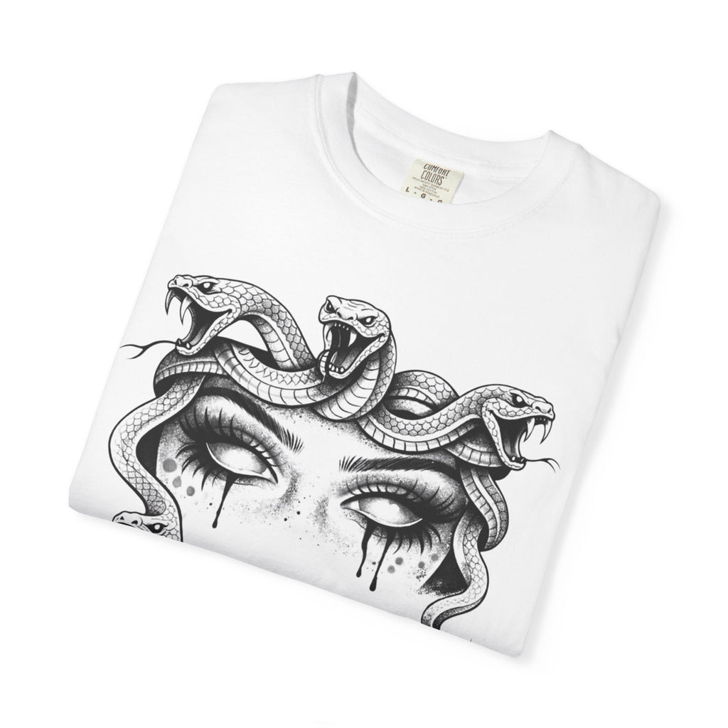 Medusa Eyes T-Shirt — Gothic Snake Head Graphic Tee