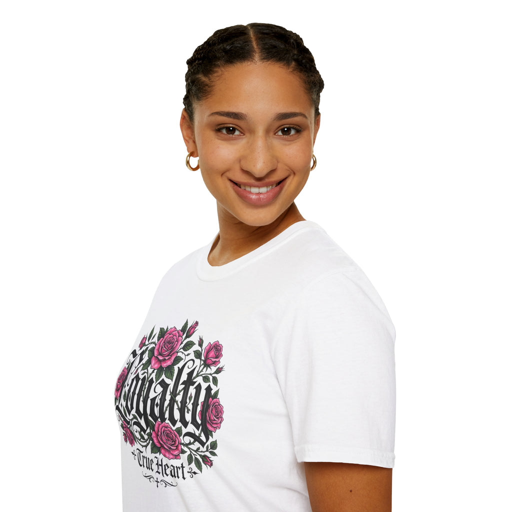 Loyalty Rose T-Shirt — True Heart Floral Gothic Tee