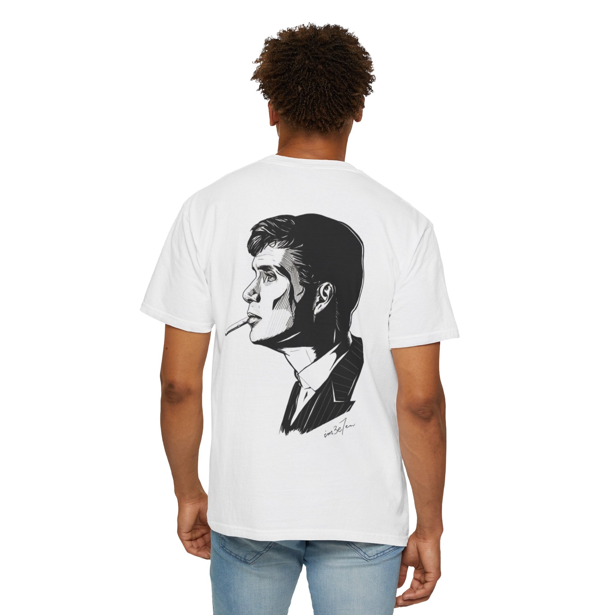 Men's Peaky Blinders Inspired Graphic T-Shirt — Vintage Tommy Shelby Portrait