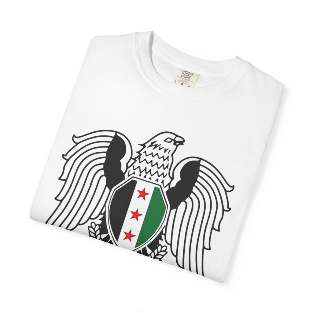 Syria Coat of Arms T-Shirt — Vintage Free Syrian Flag Emblem Tee