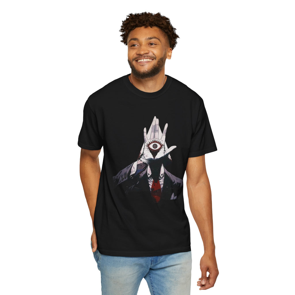 Occult Eye Graphic T-Shirt — All-Seeing Hand Illustration