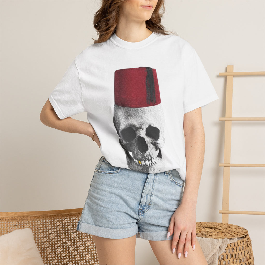 Skull with Fez Graphic T-Shirt