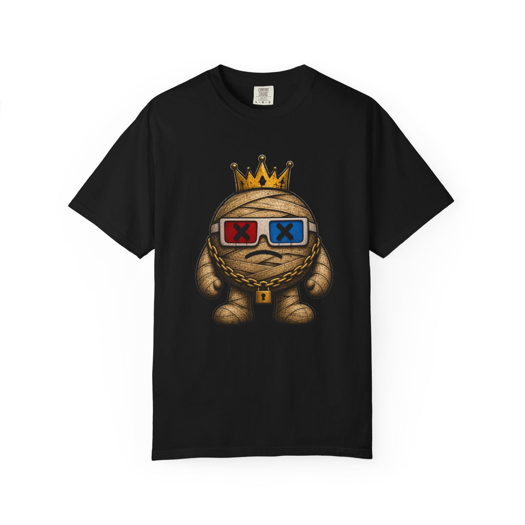 King Mummy Graphic T-Shirt — Retro 3D Glasses Cartoon Tee