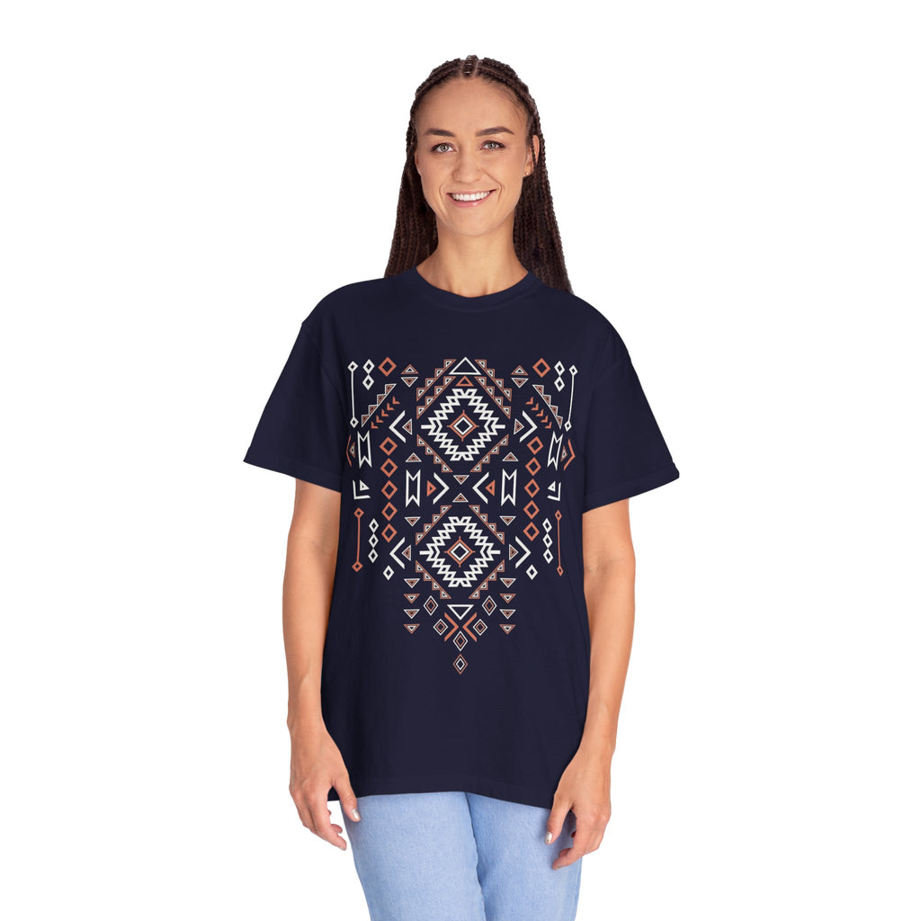Aztec Geometric Tee — Southwestern Tribal Pattern T-Shirt