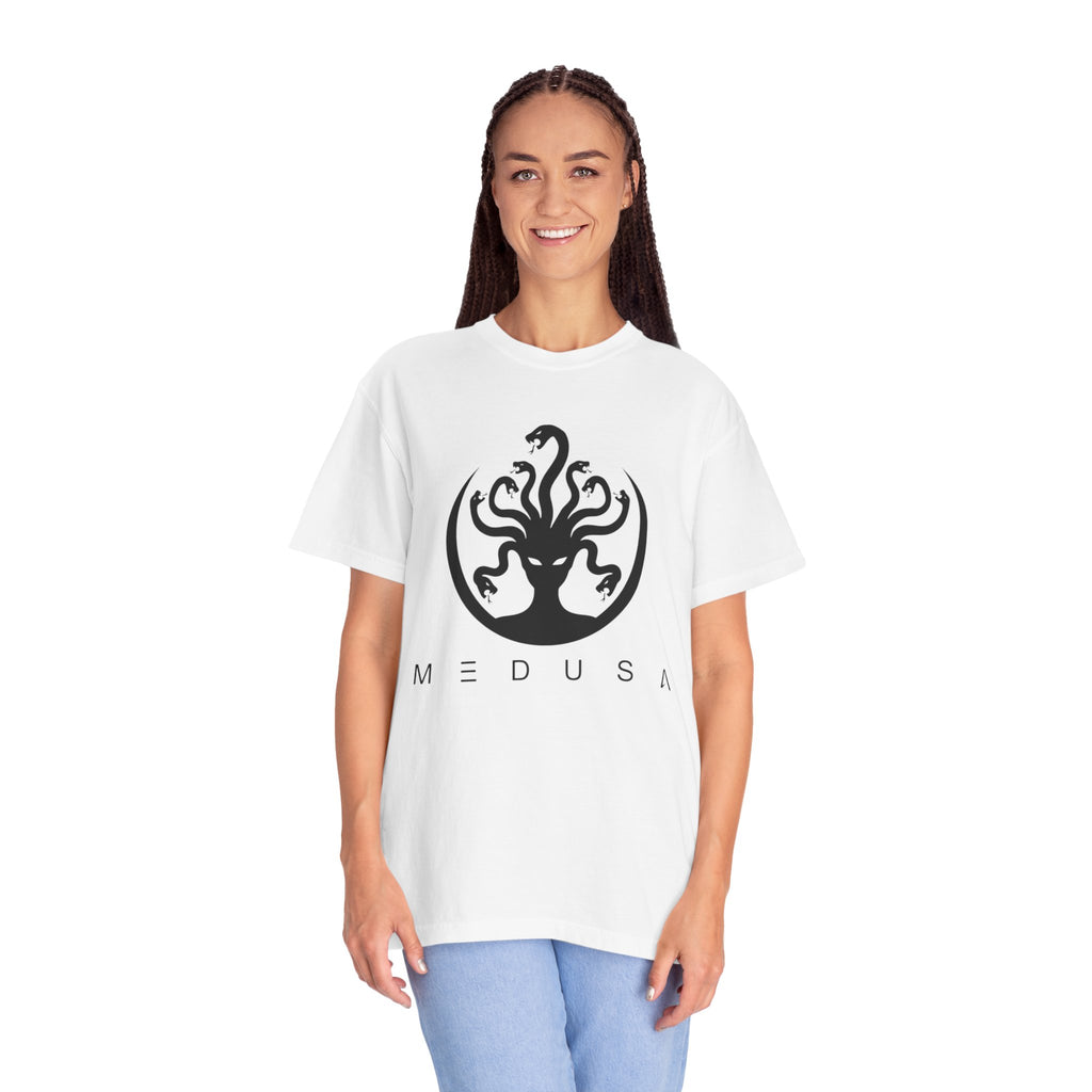 Medusa Graphic T-Shirt — Mythic Snake-Head Design