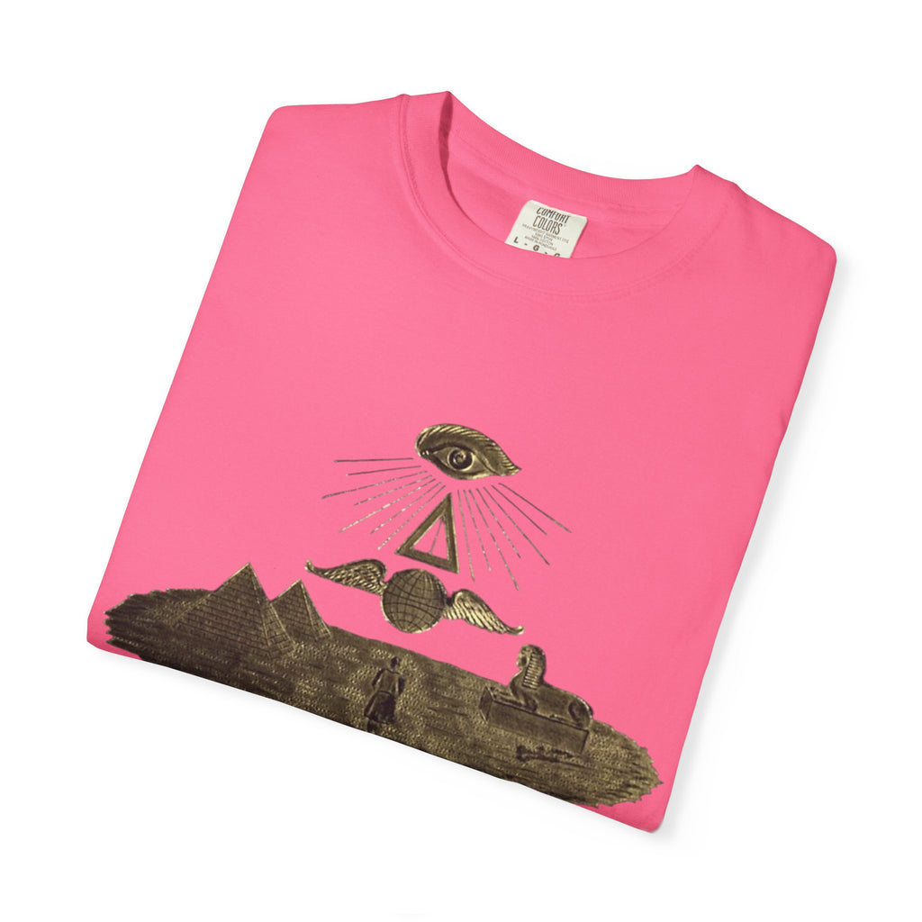 TRY Motivational T-Shirt — Vintage Eye & Triangle Graphic Tee