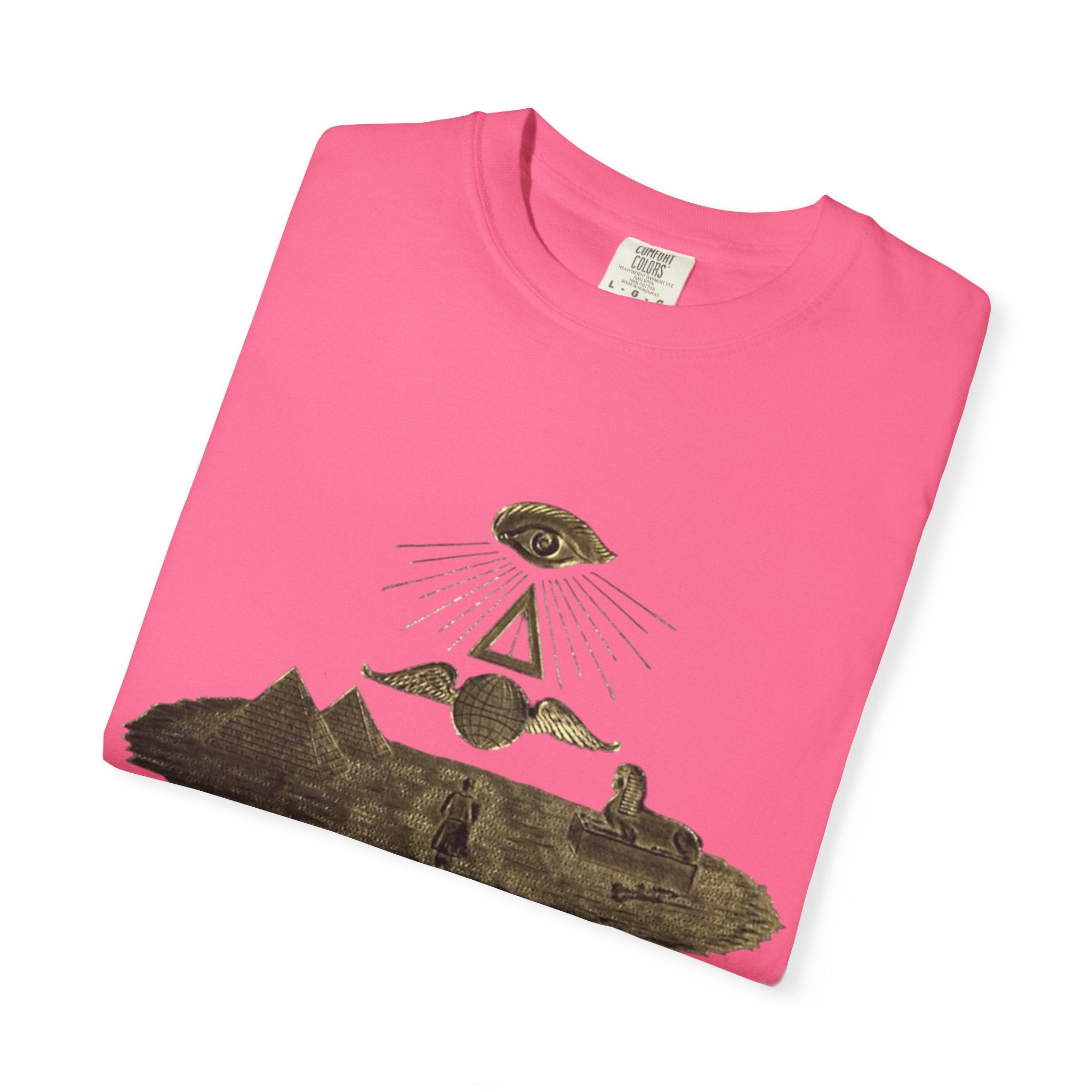 TRY Motivational T-Shirt — Vintage Eye & Triangle Graphic Tee