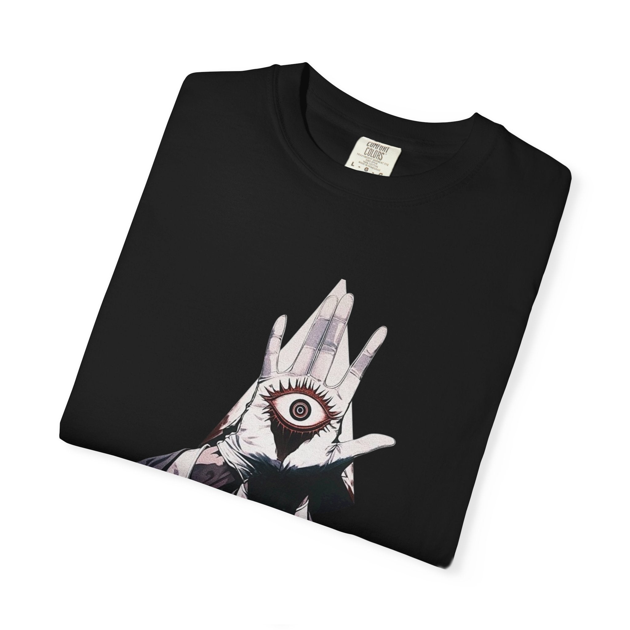 Occult Eye Graphic T-Shirt — All-Seeing Hand Illustration