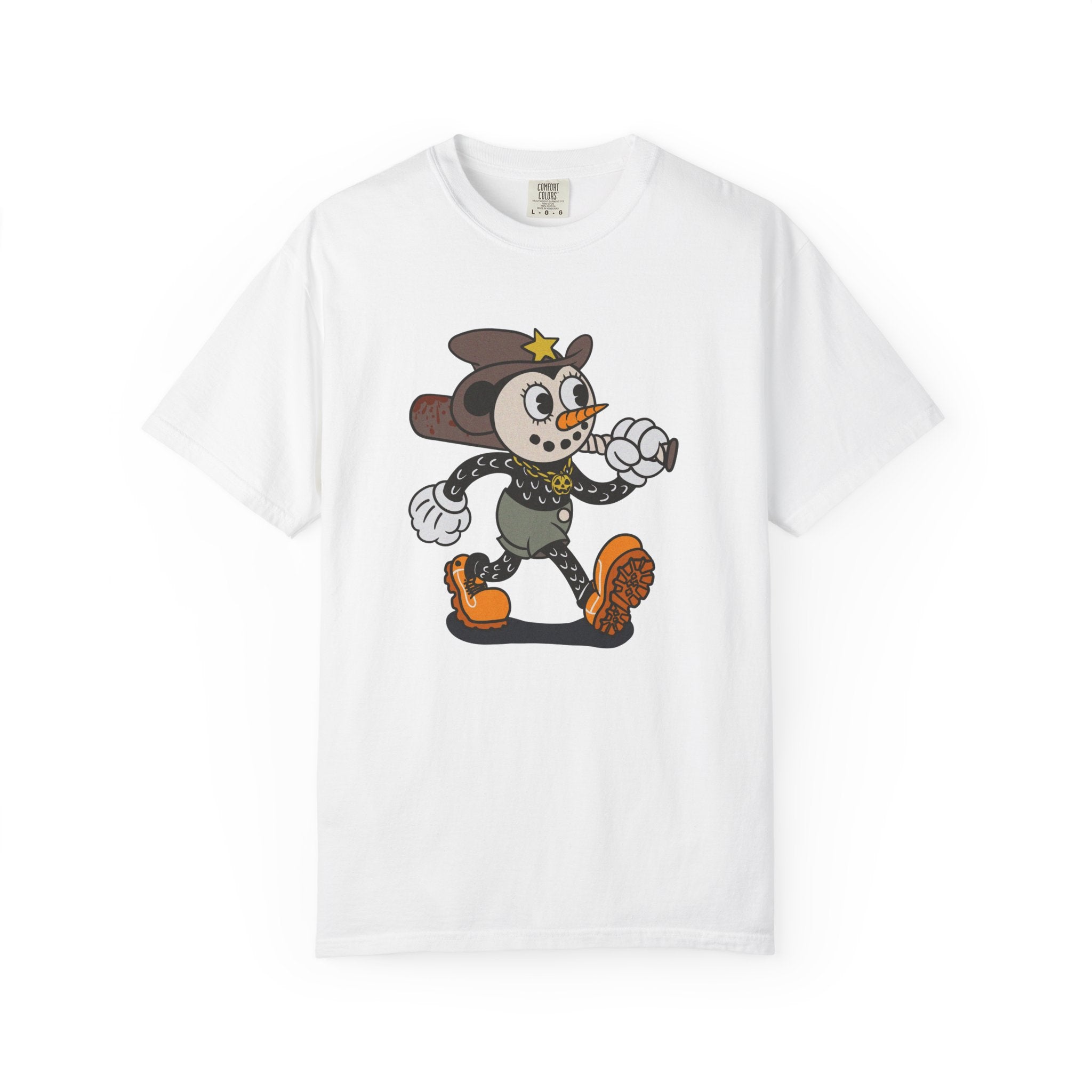Vintage Cartoon Police Mouse T-shirt | Retro Character Tee