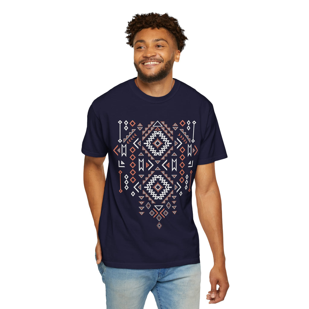 Aztec Geometric Tee — Southwestern Tribal Pattern T-Shirt