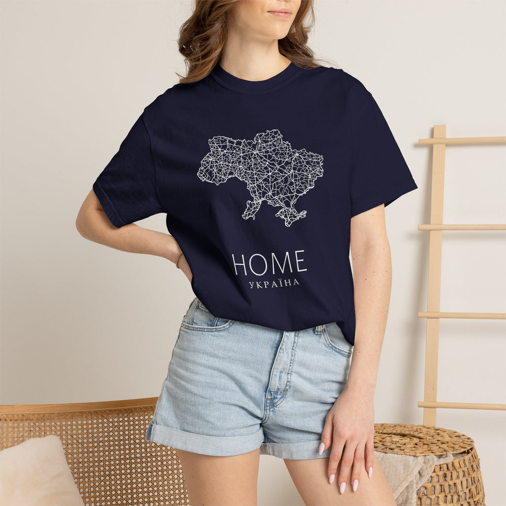 T-Shirt — "HOME Ukrain" Map Graphic Tee