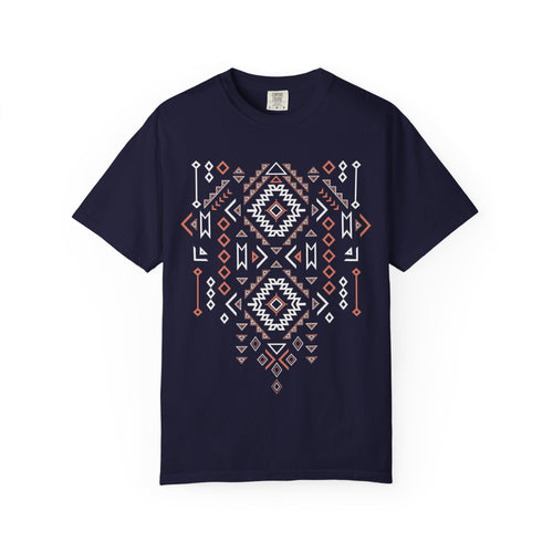 Aztec Geometric Tee — Southwestern Tribal Pattern T-Shirt