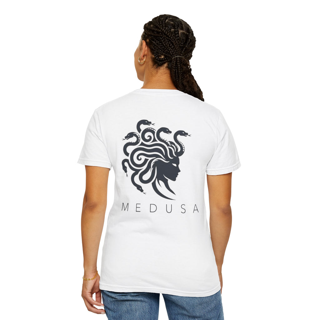 Medusa Graphic T-Shirt — Mythic Snake-Head Design