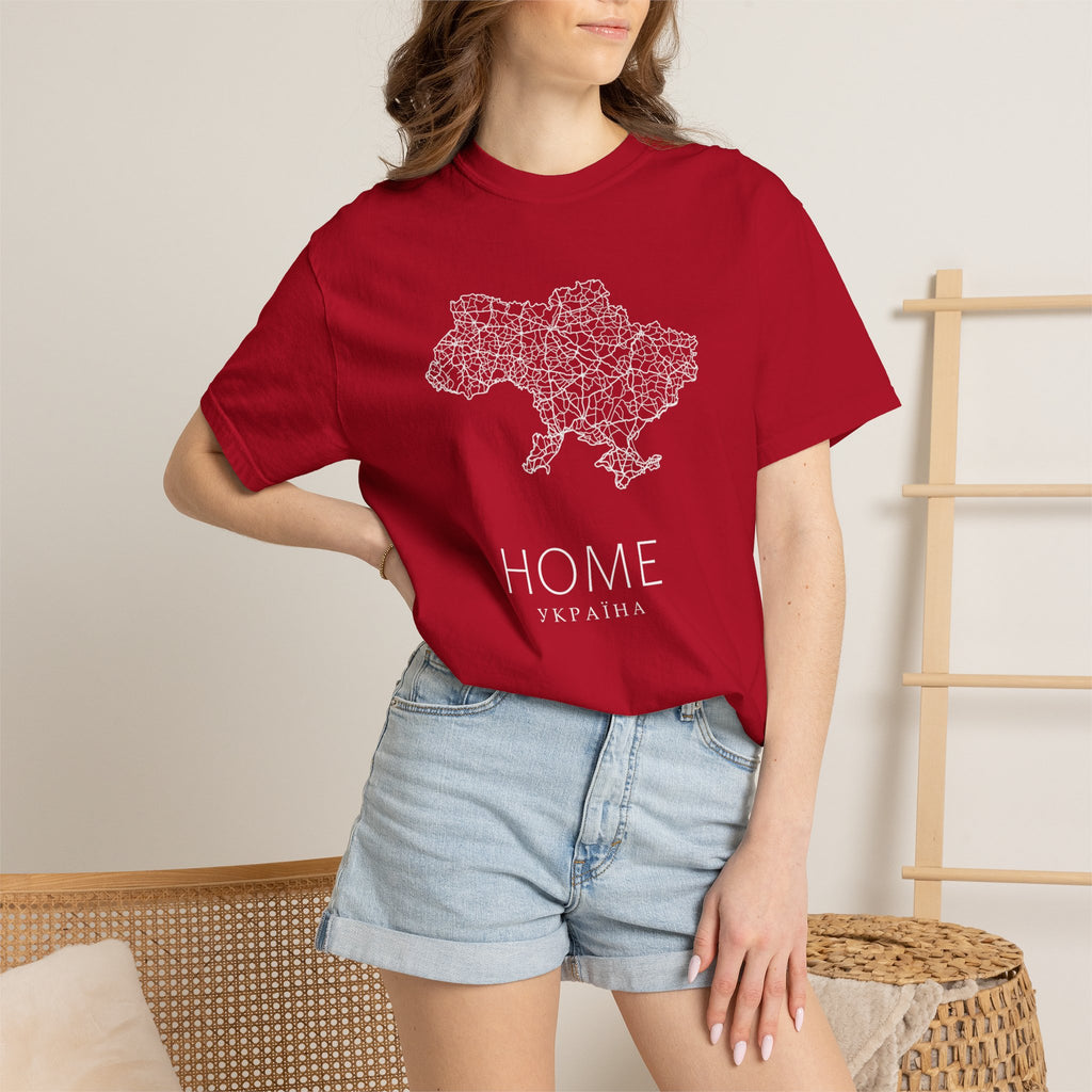 T-Shirt — "HOME Ukrain" Map Graphic Tee