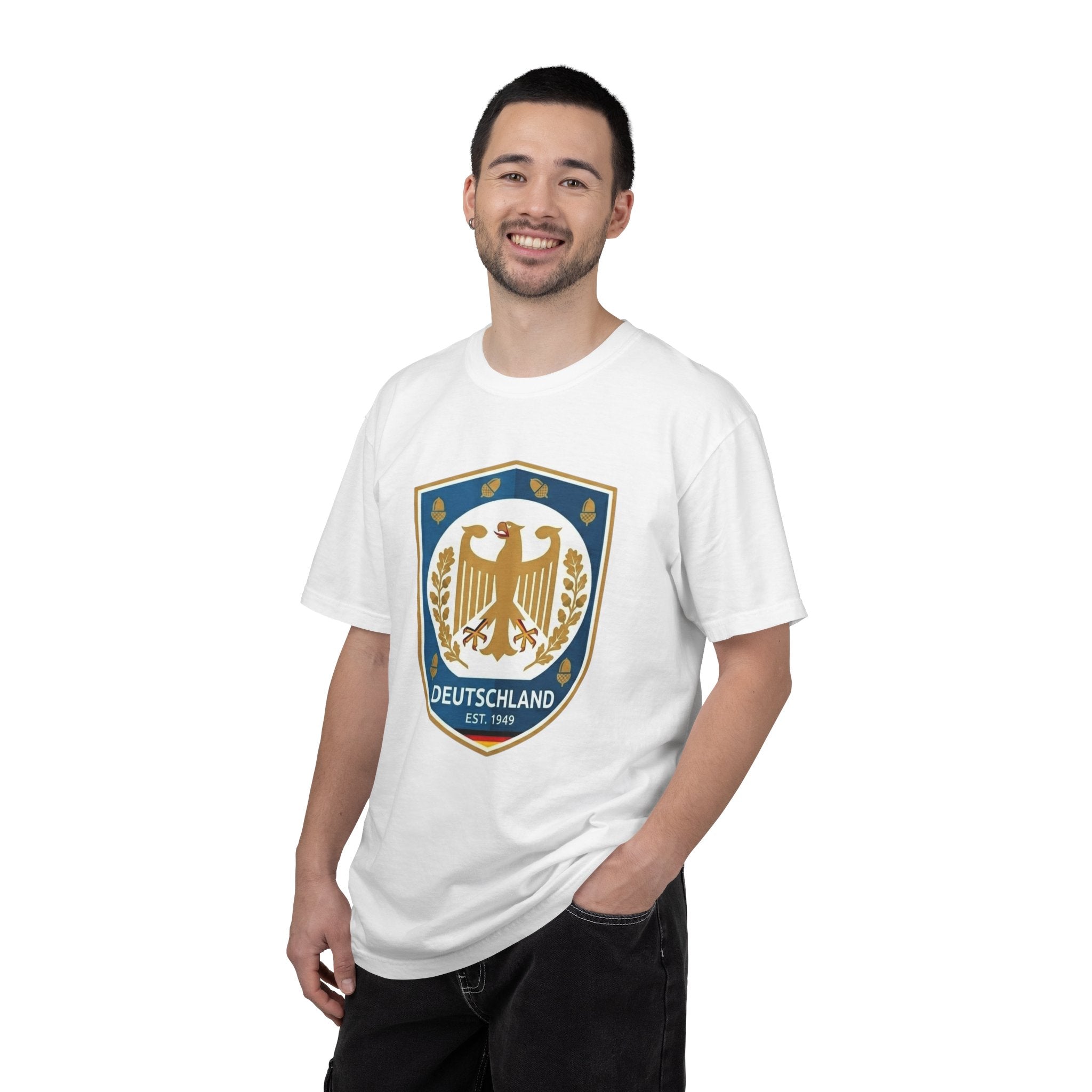 Deutschland Crest T-Shirt — Vintage German Eagle Badge Tee