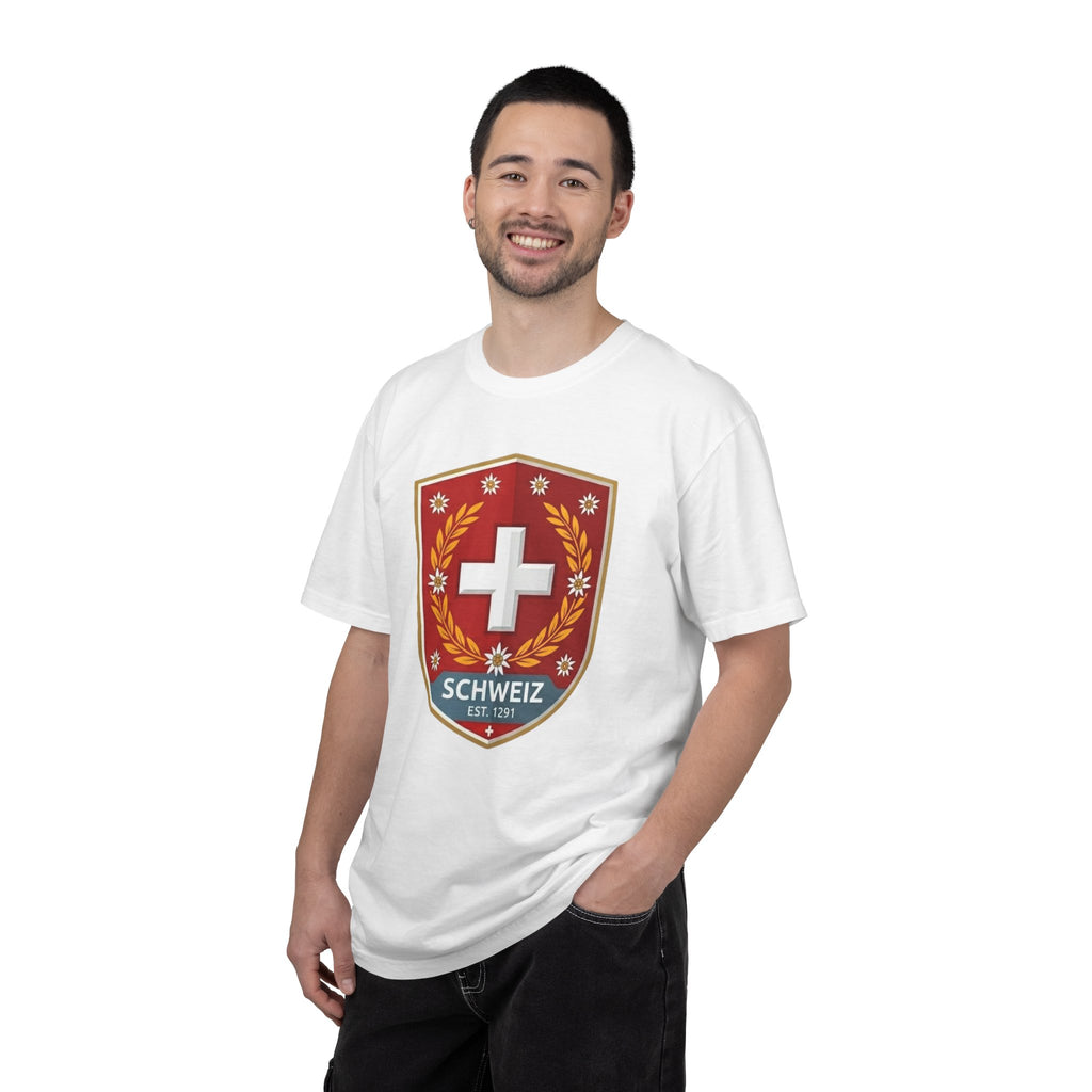 Switzerland Crest T-Shirt — Schweiz Shield Graphic Tee