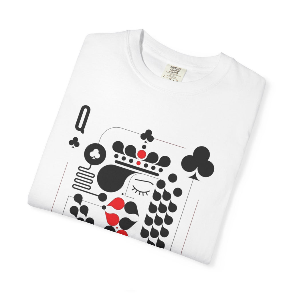 Queen of Clubs Graphic T‑Shirt — Playing Card Design