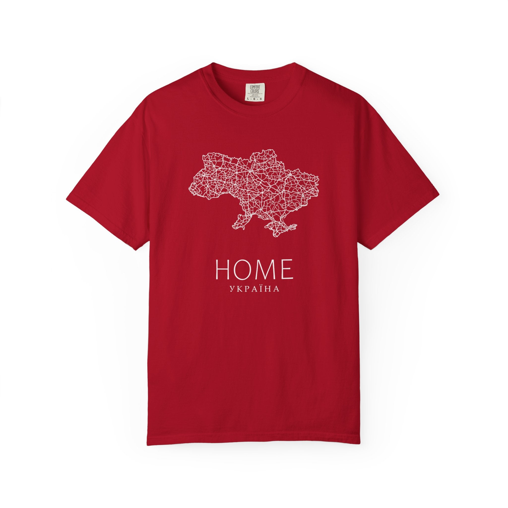 T-Shirt — "HOME Ukrain" Map Graphic Tee