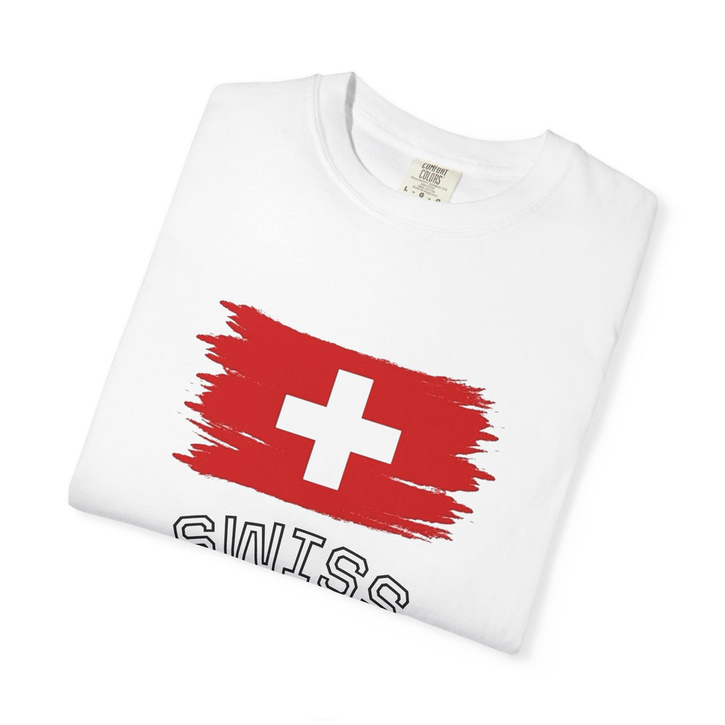 Swiss Flag T-Shirt — Swiss Crest Graphic Tee