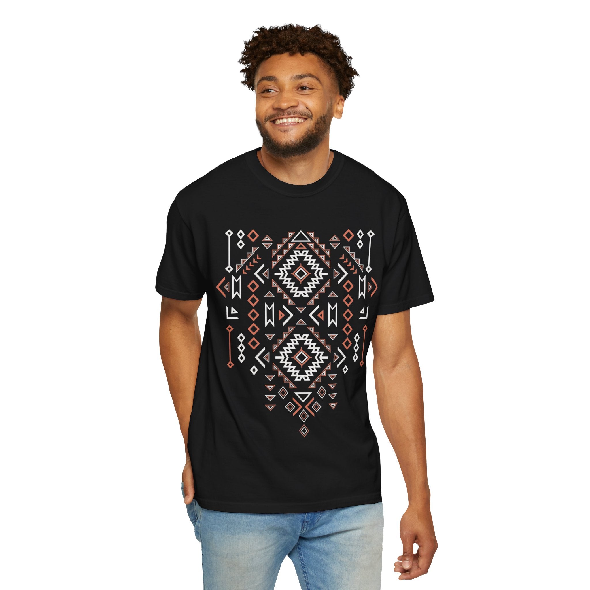 Aztec Geometric Tee — Southwestern Tribal Pattern T-Shirt