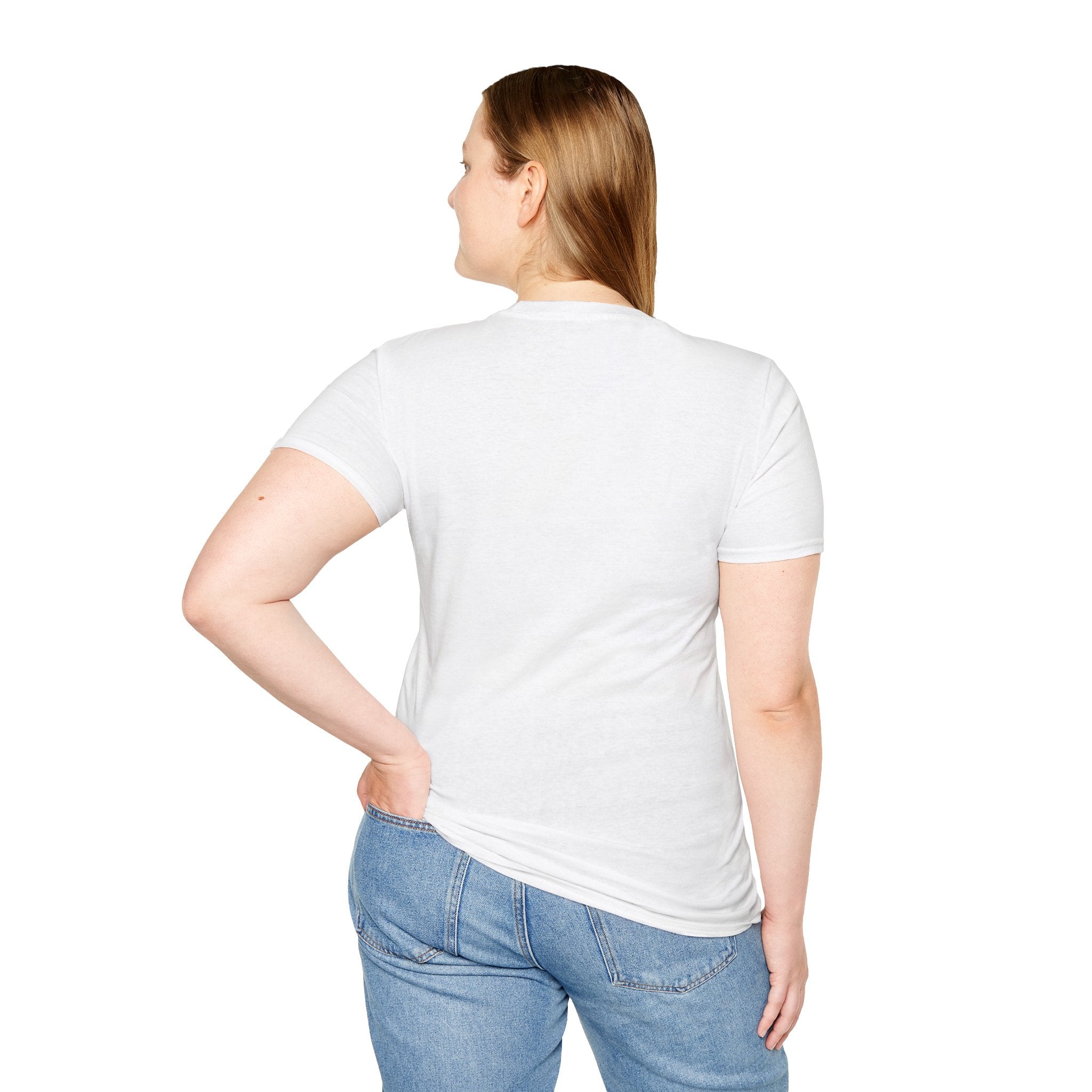 Abstract Floral Face T-Shirt — Minimalist Artistic Woman Graphic Tee