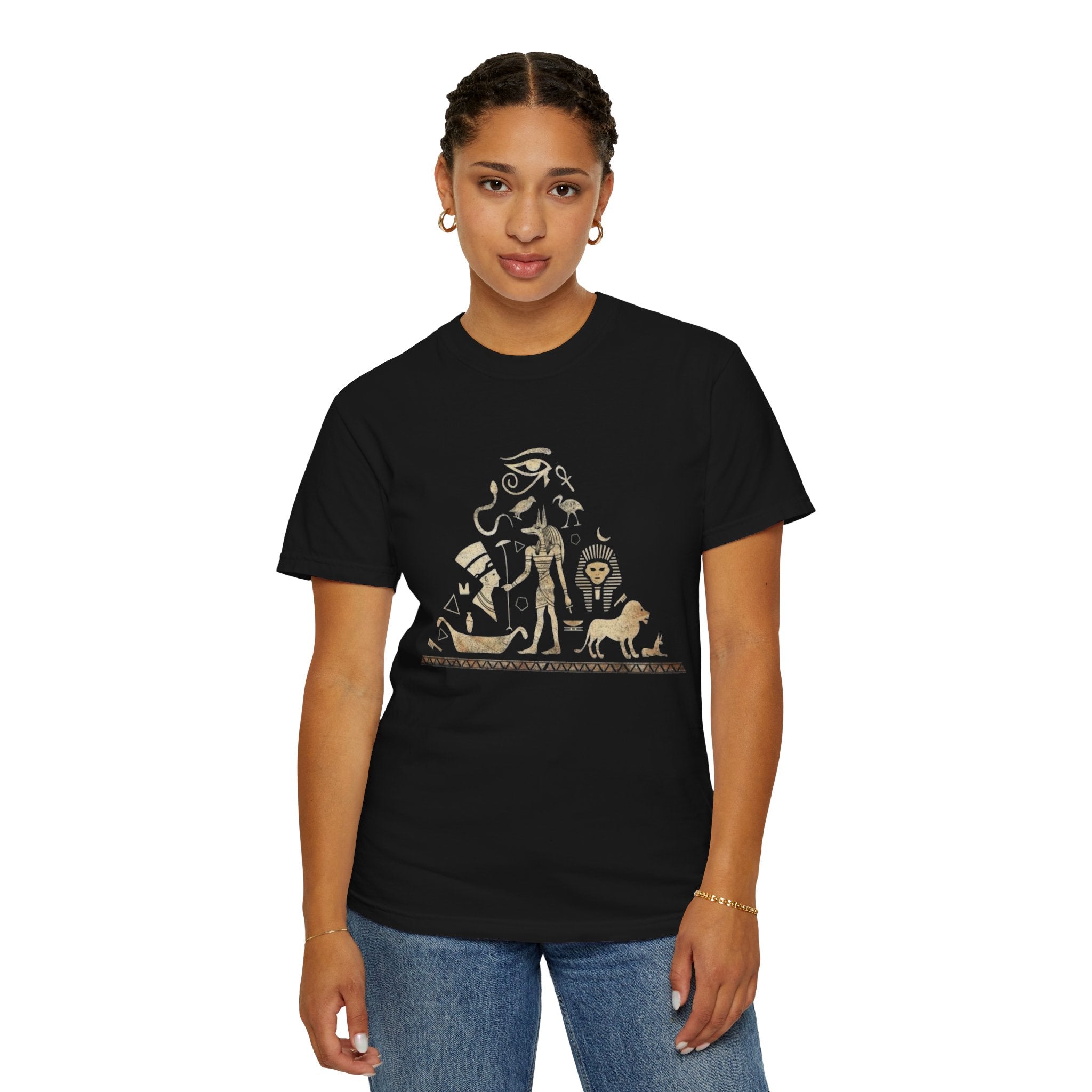 Egyptian Eye T-Shirt — Horus Eye & Ankh Mythology Graphic Tee