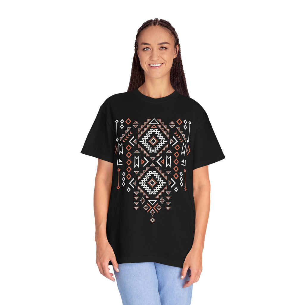 Aztec Geometric Tee — Southwestern Tribal Pattern T-Shirt