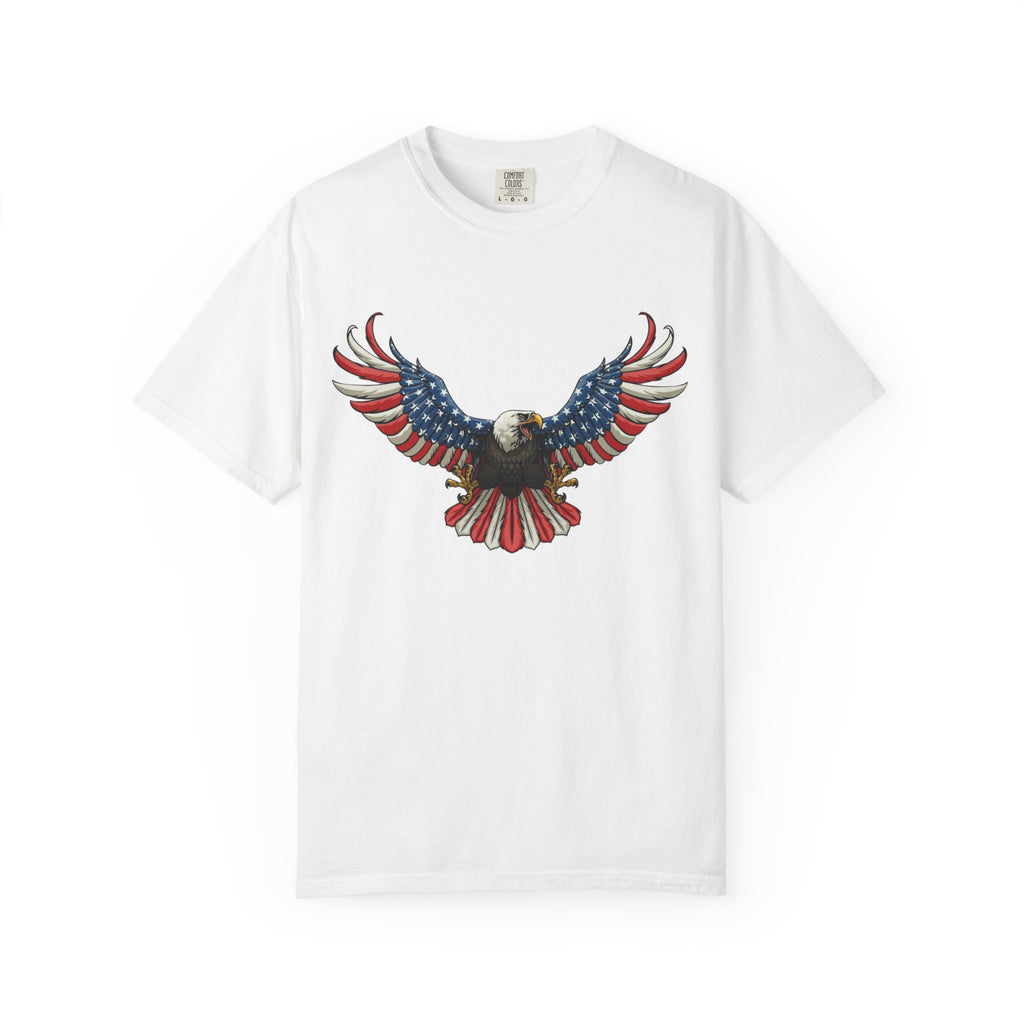 American Eagle T-Shirt — Patriotic Bald Eagle Graphic Tee (Front & Back)