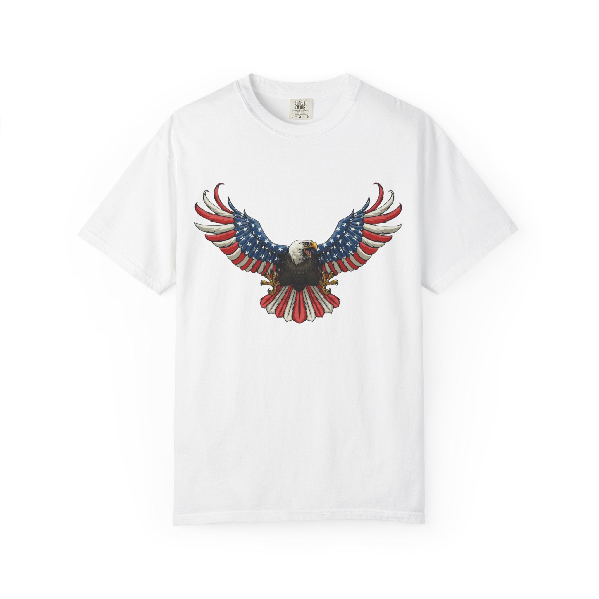 American Eagle T-Shirt — Patriotic Bald Eagle Graphic Tee (Front & Back)