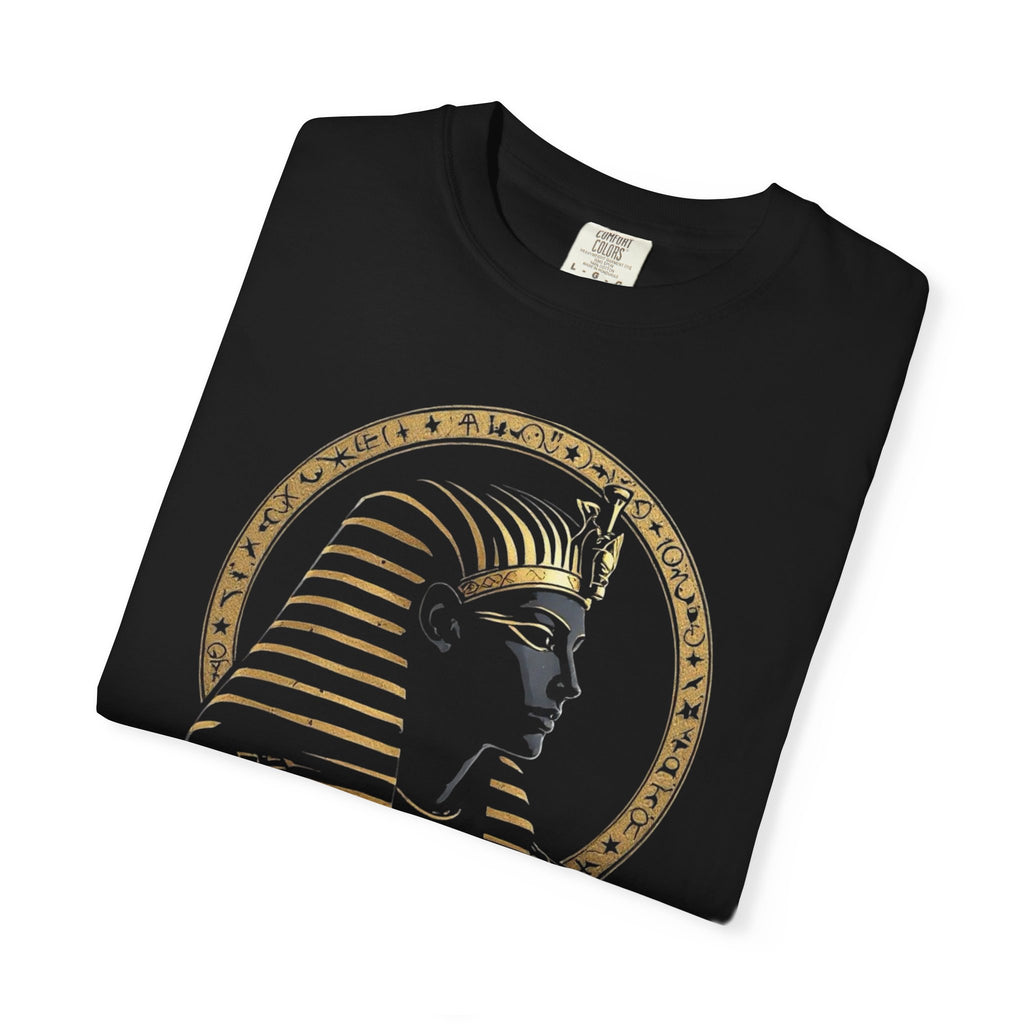 Egyptian Pharaoh & Anubis T-Shirt — Gold Ancient Egypt Poster Tee