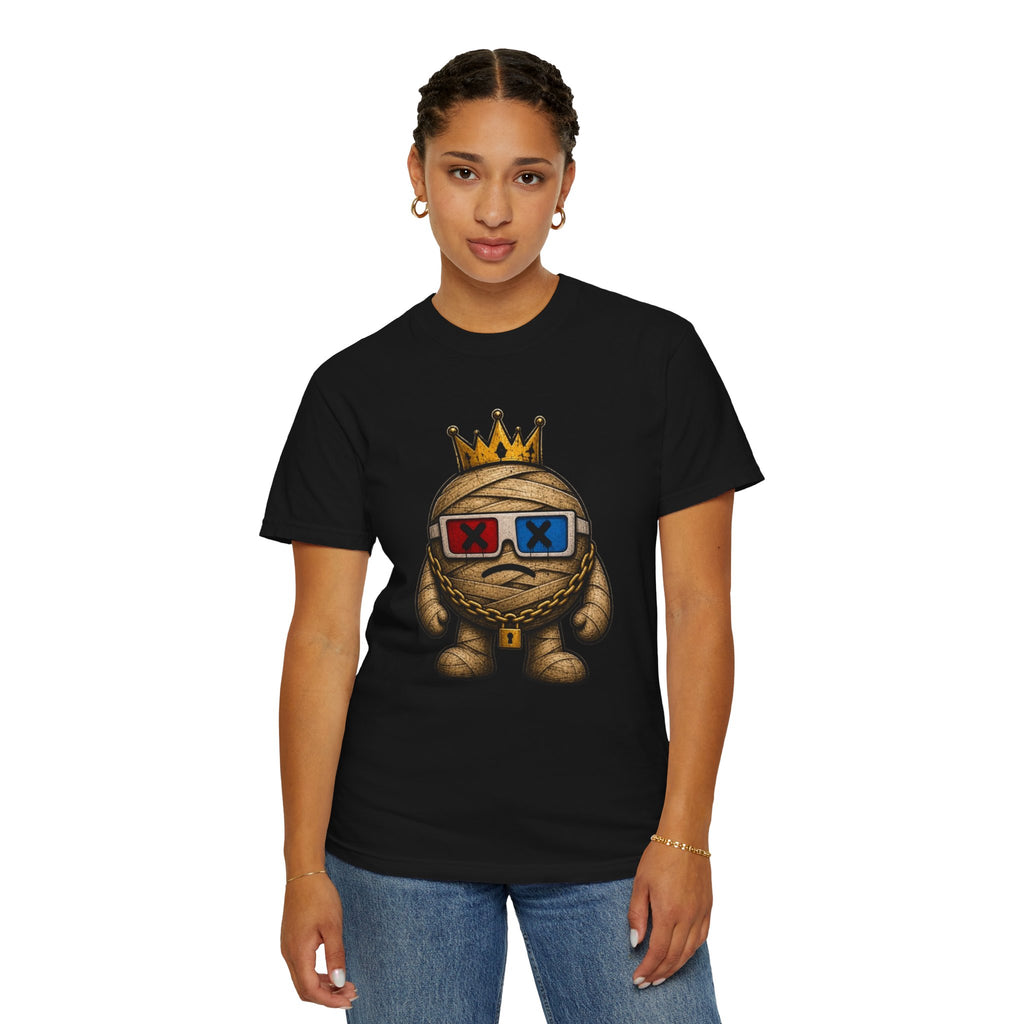 King Mummy Graphic T-Shirt — Retro 3D Glasses Cartoon Tee