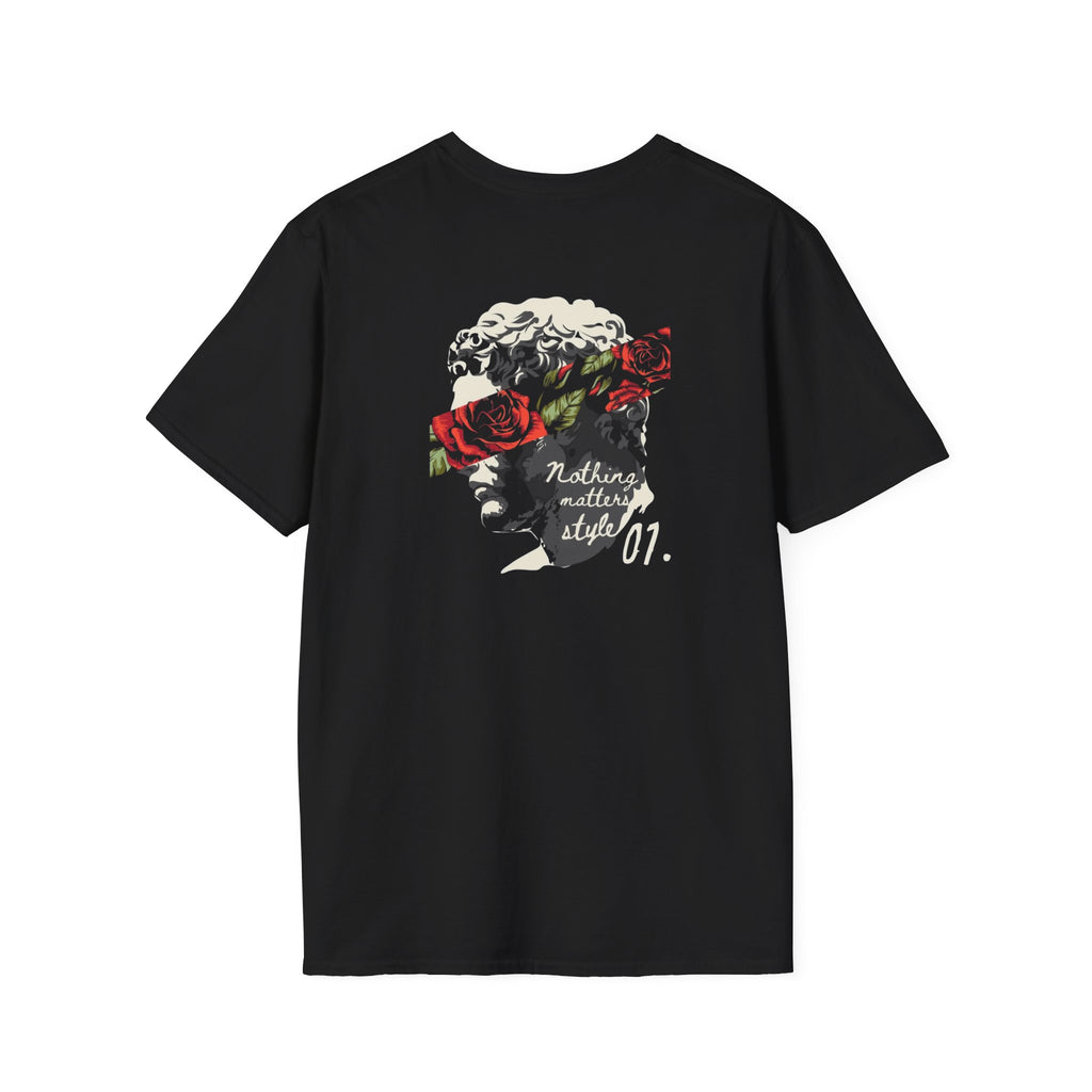 Rose Graphic T-Shirt with Japanese Kanji