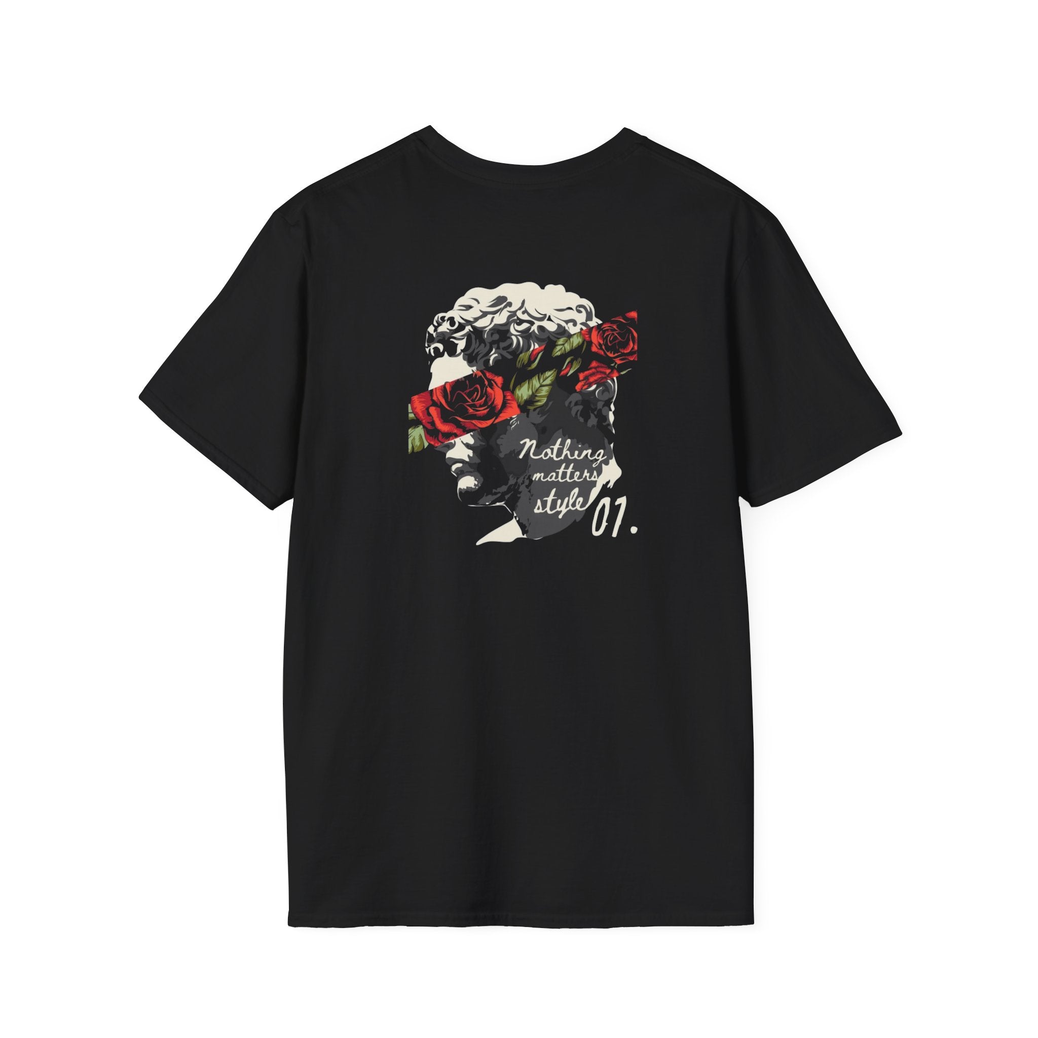 Rose Graphic T-Shirt with Japanese Kanji