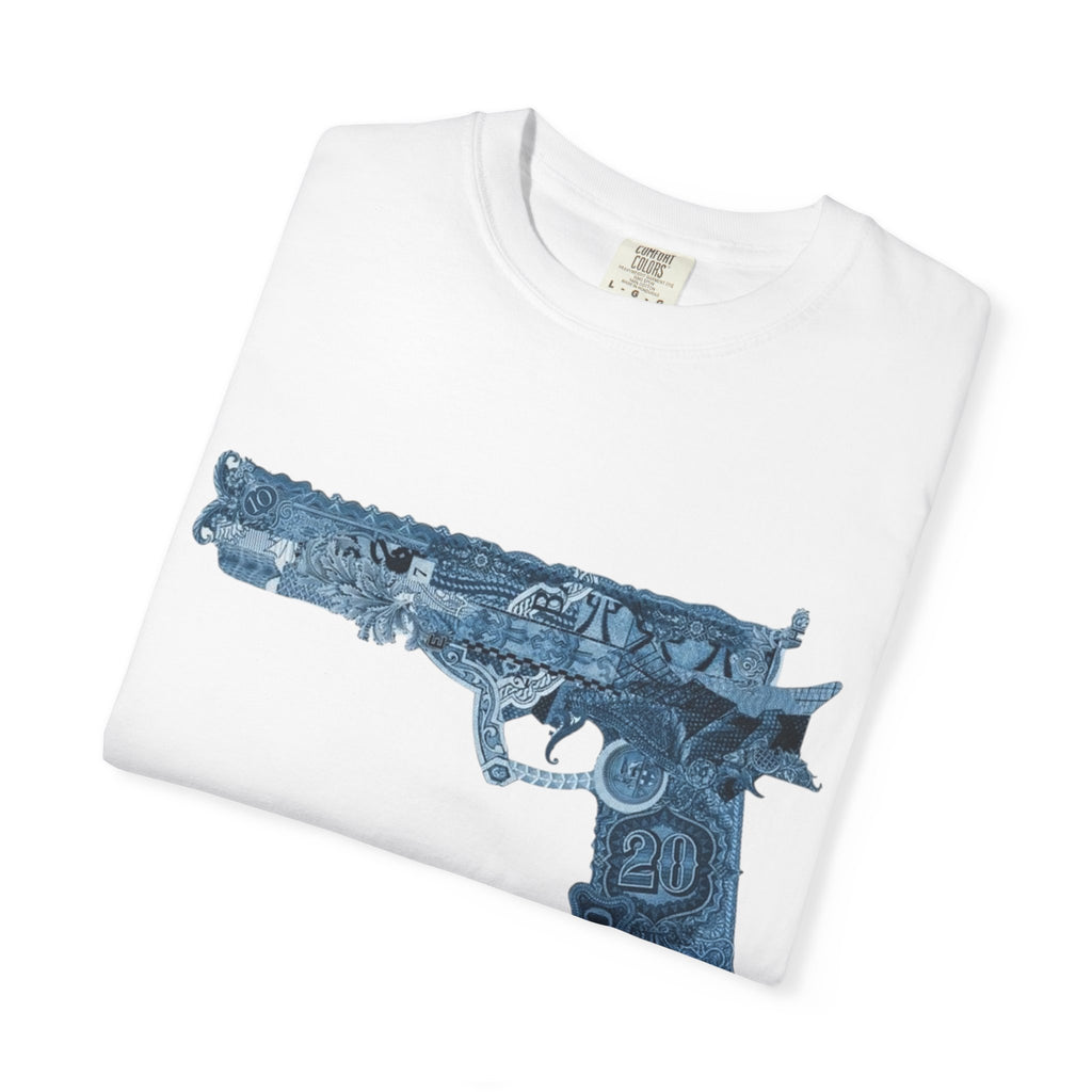 Graphic T-Shirt — Money Grenade & Blue Pistol Streetwear Tee