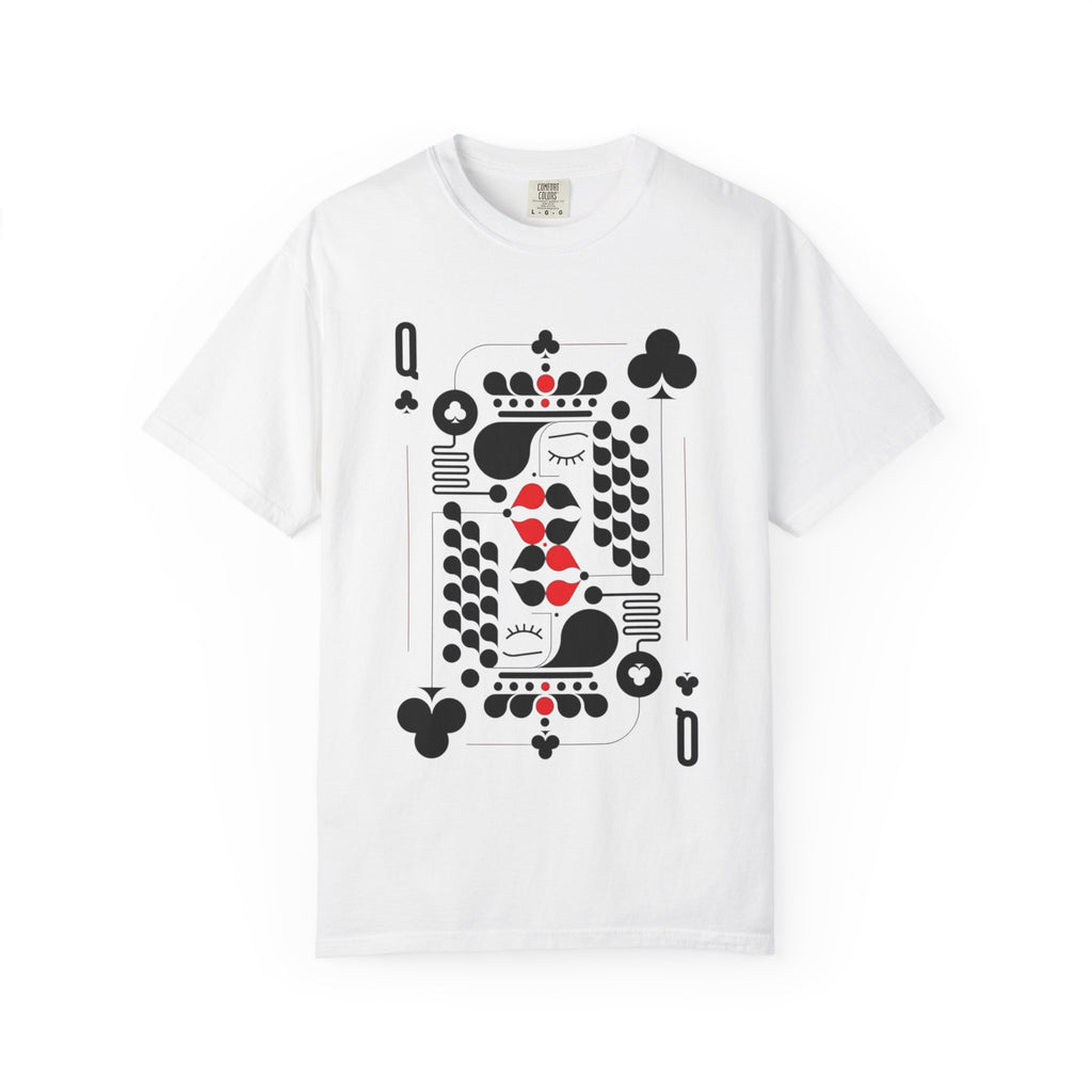 Queen of Clubs Graphic T‑Shirt — Playing Card Design