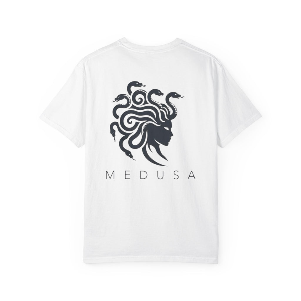 Medusa Graphic T-Shirt — Mythic Snake-Head Design