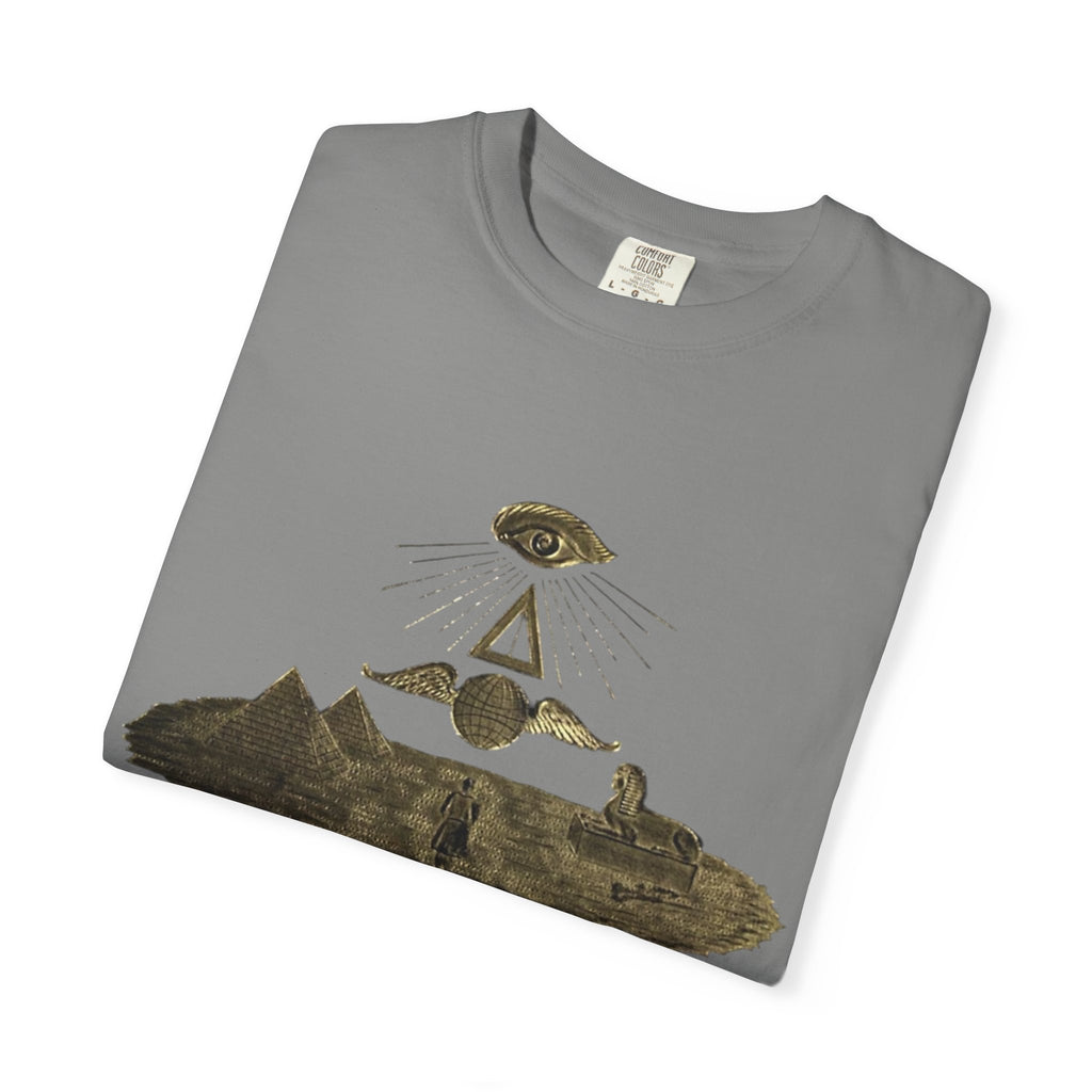 TRY Motivational T-Shirt — Vintage Eye & Triangle Graphic Tee