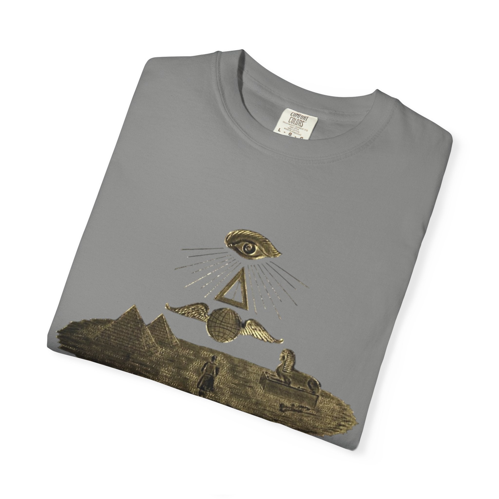 TRY Motivational T-Shirt — Vintage Eye & Triangle Graphic Tee