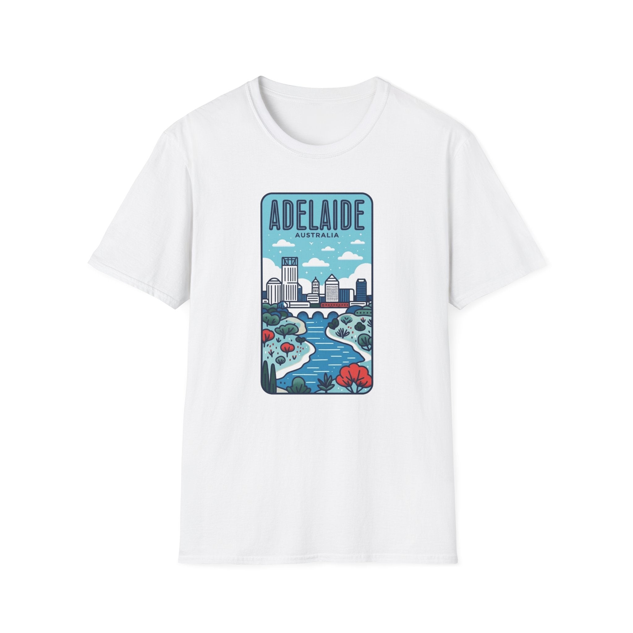 Adelaide Australia skyline graphic T-Shirt | City travel souvenir tee